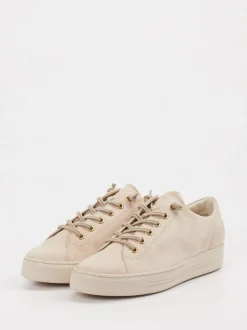 Paul Green – Sneaker aus Veloursleder beige