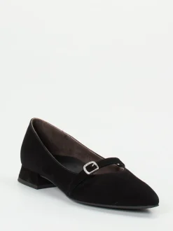 Paul Green – Spangenpumps aus Veloursleder schwarz
