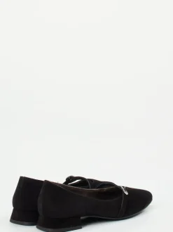 Paul Green – Spangenpumps aus Veloursleder schwarz