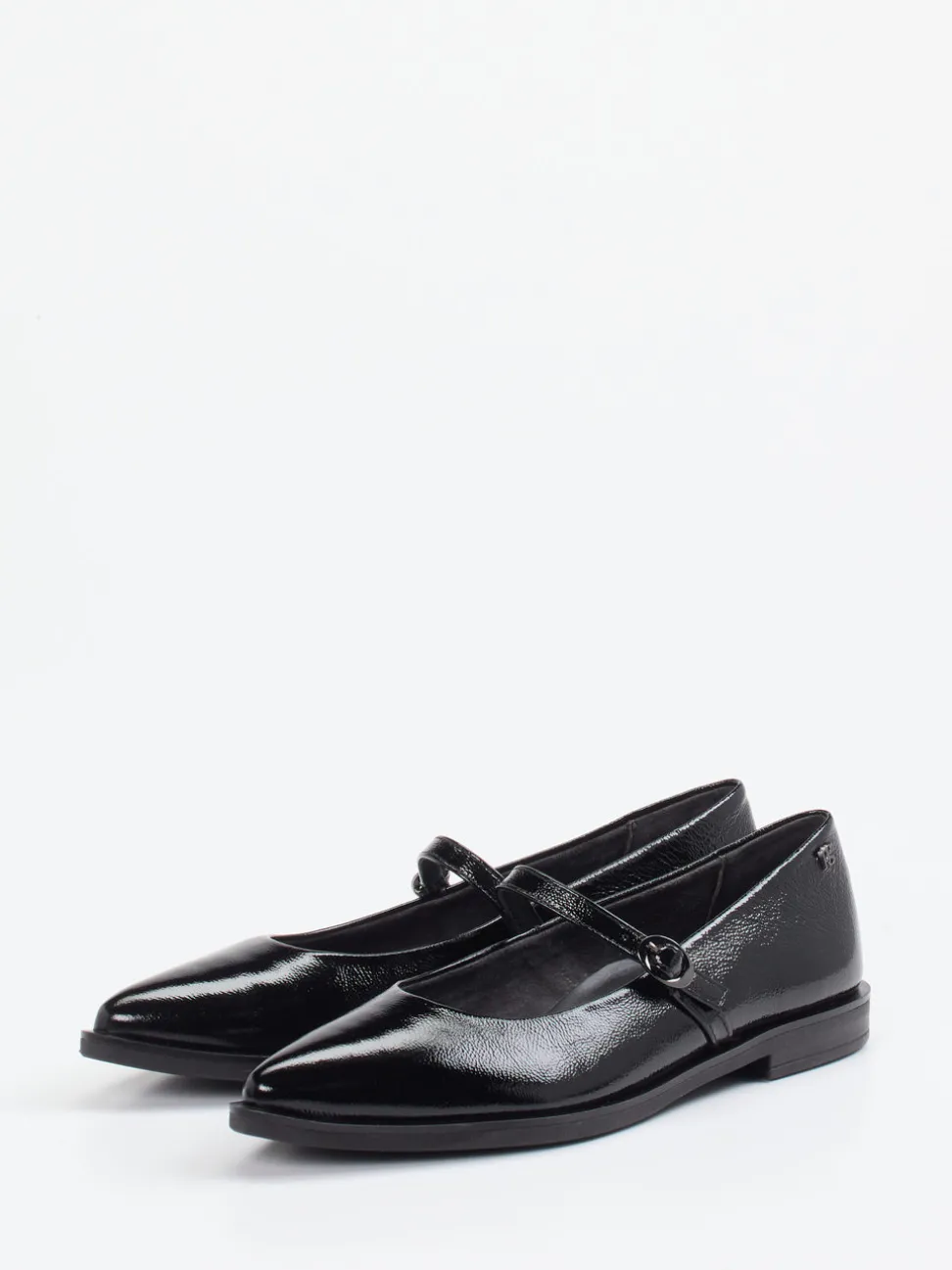Paul Green – Spangenpumps aus Lackleder schwarz