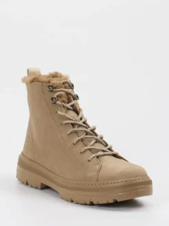 Paul Green – Stiefelette aus Nubukleder beigebraun
