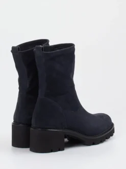 Paul Green – Stiefelette aus Veloursleder Dunkelblau