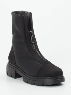 Paul Green – Stiefelette aus Nubukleder Schwarz