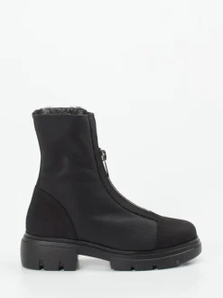 Paul Green – Stiefelette aus Nubukleder Schwarz