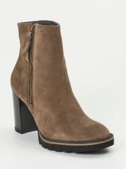 Paul Green – Stiefelette aus Veloursleder in Braun