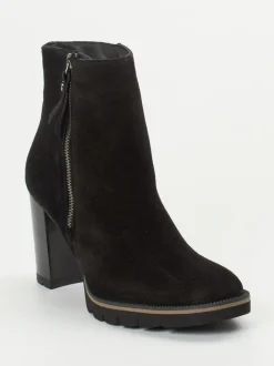 Paul Green – Stiefeletten aus Veloursleder schwarz