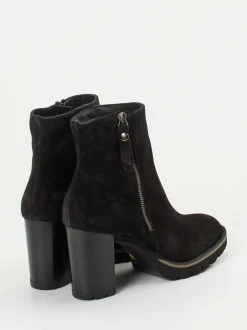 Paul Green – Stiefeletten aus Veloursleder schwarz