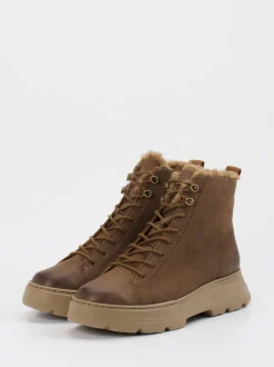 Paul Green – Stiefeletten aus Nubukleder braun