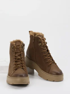 Paul Green – Stiefeletten aus Nubukleder braun