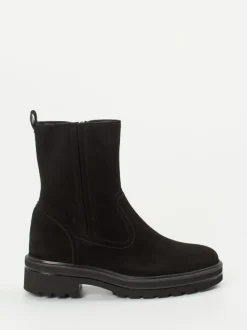 Paul Green – Stiefeletten aus Veloursleder schwarz