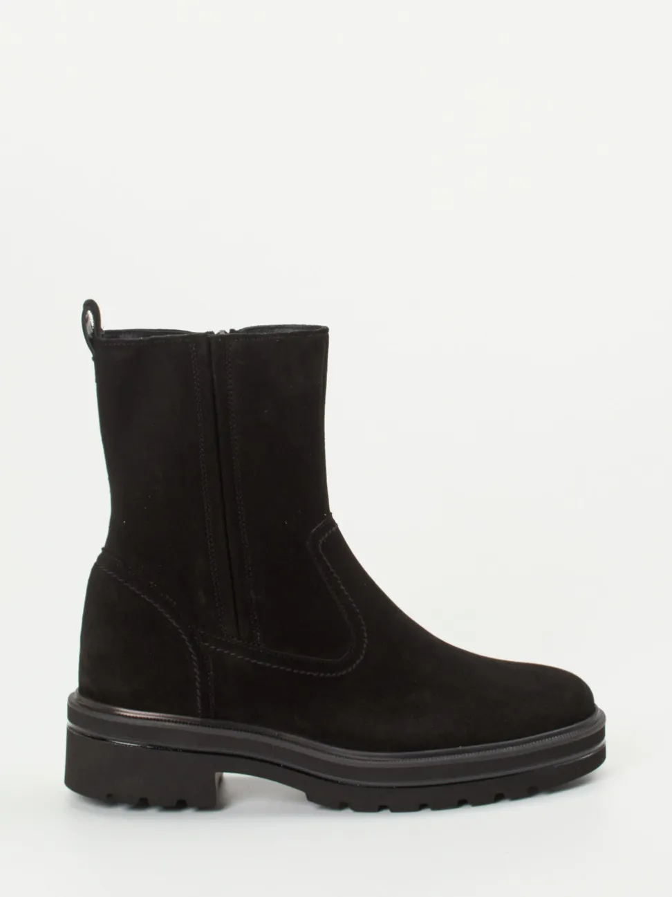 Paul Green – Stiefeletten aus Veloursleder schwarz