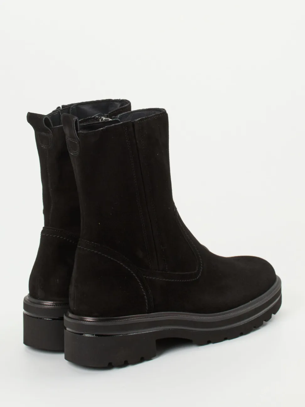 Paul Green – Stiefeletten aus Veloursleder schwarz