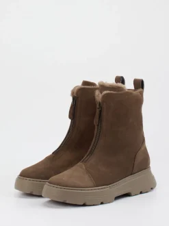 Paul Green – Stiefeletten aus Veloursleder braun