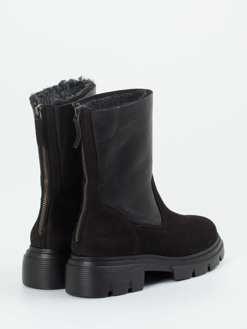 Paul Green – Winterstiefel aus Nubukleder Schwarz