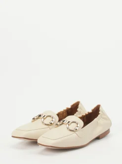 Pedro Miralles – Loafer aus Kalbleder in Beige