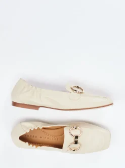 Pedro Miralles – Loafer aus Kalbleder in Beige
