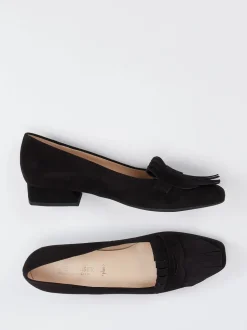 Peter Kaiser – Loafer aus Veloursleder Schwarz