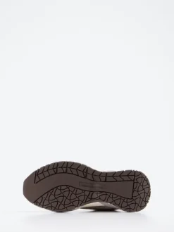 Philippe Model – Chunky Sneaker aus Velour/Textil beige