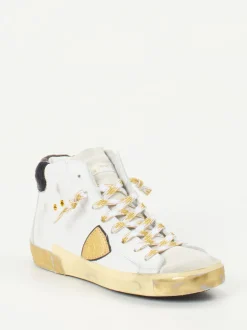 Philippe Model – High-Top Sneaker aus Kalbleder Weiß