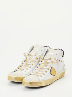 Philippe Model – High-Top Sneaker aus Kalbleder Weiß