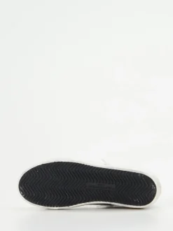 Philippe Model – High-Top Sneaker aus Metallicleder Silber