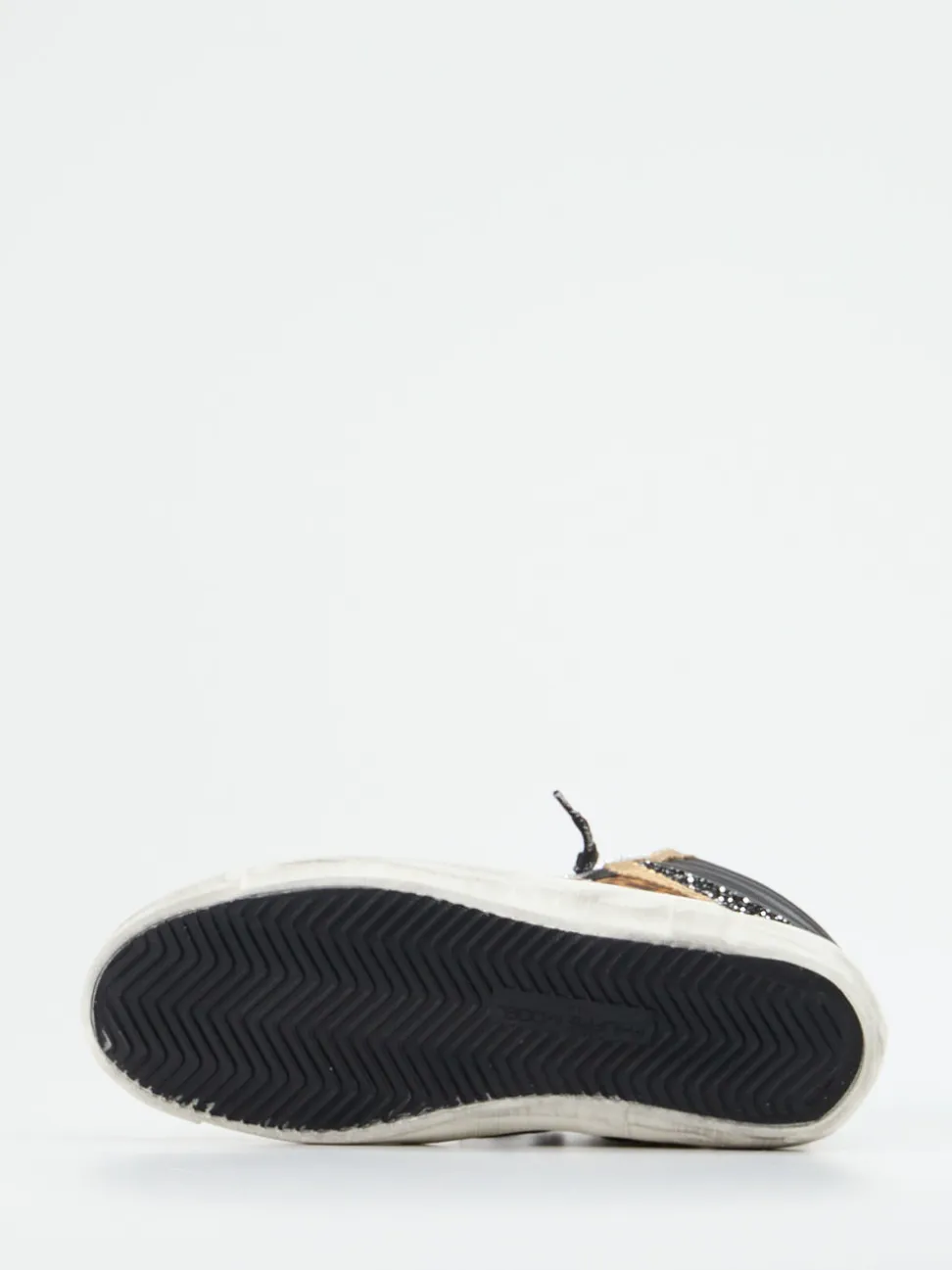 Philippe Model – High-Top Sneaker aus Leder mit Glitzer