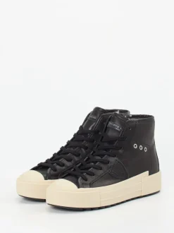 Philippe Model – High-Top Sneaker aus Kalbleder schwarz