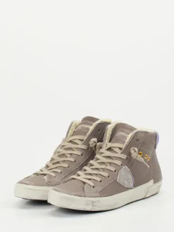 Philippe Model – High-Top Sneaker aus Kalbleder Taupe