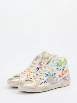 Philippe Model – High-Top Sneaker aus Textil mit Glitzer