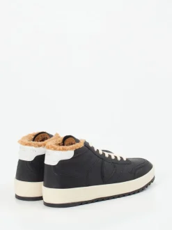 Philippe Model – High-Top Sneaker aus Kalbleder schwarz