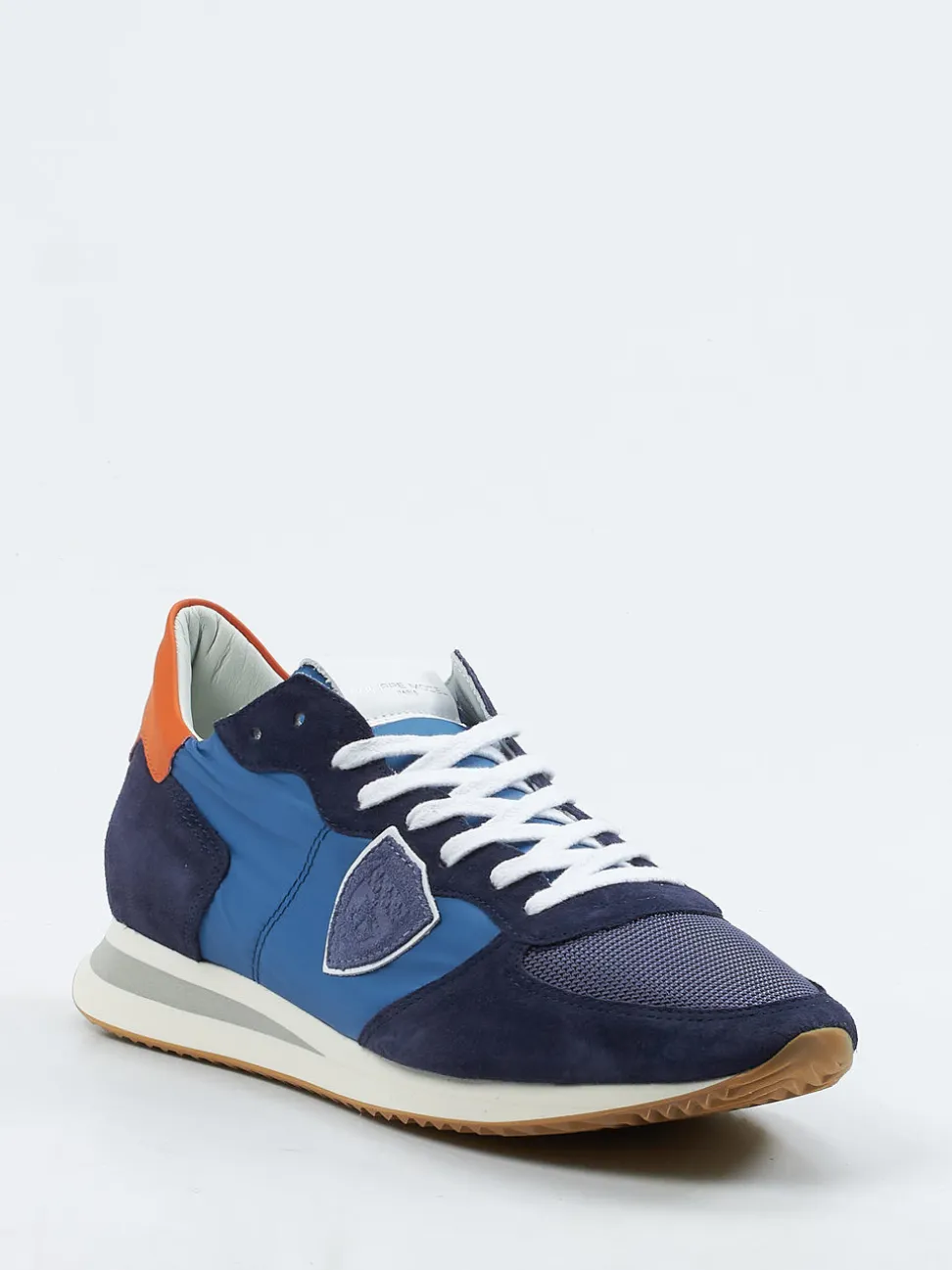 Philippe Model – Retro-Sneaker aus Veloursleder blau