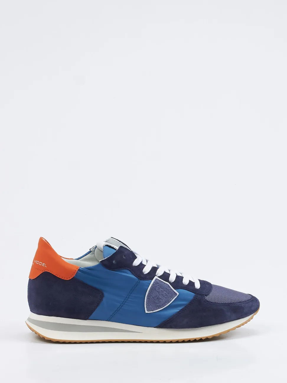 Philippe Model – Retro-Sneaker aus Veloursleder blau