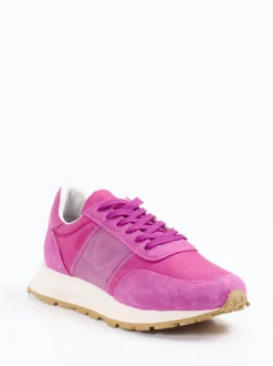 Philippe Model – Retro-Sneaker aus Veloursleder pink