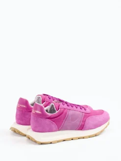 Philippe Model – Retro-Sneaker aus Veloursleder pink