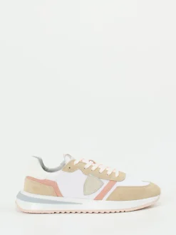 Philippe Model – Retro-Sneaker aus Veloursleder Weiß