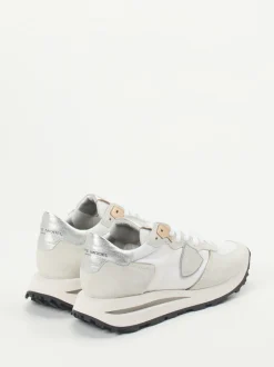 Philippe Model – Retro-Sneaker aus Veloursleder Weiß
