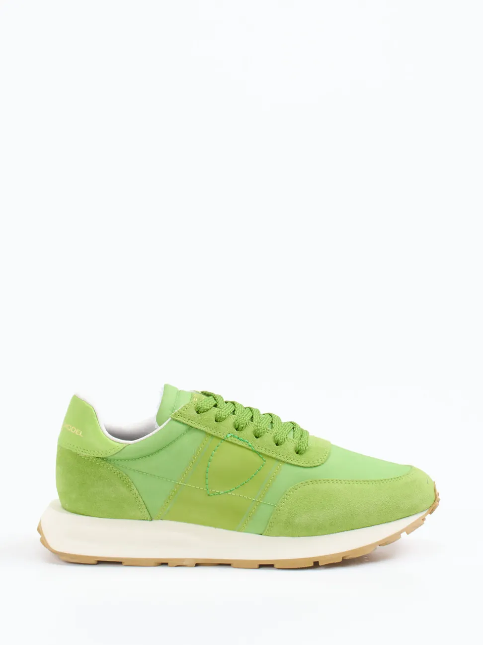 Philippe Model – Retro-Sneaker aus Veloursleder grün