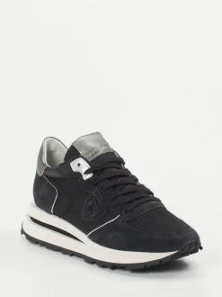 Philippe Model – Retro-Sneaker aus Veloursleder Schwarz
