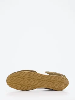 Philippe Model – Sneaker aus Veloursleder Olivbraun