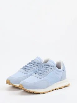 Philippe Model – Sneaker aus Veloursleder und Textil eisblau