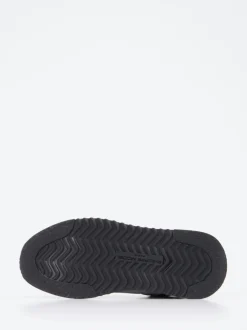 Philippe Model – Sneaker aus Velour/Textil weinrot