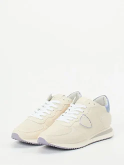 Philippe Model – Sneaker aus Kalbleder in Cremeweiß