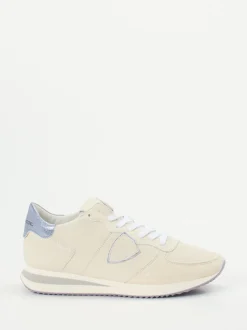 Philippe Model – Sneaker aus Kalbleder in Cremeweiß