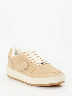 Philippe Model – Sneaker aus Nubukleder beige