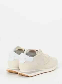 Philippe Model – Sneaker aus Kalbleder in Cremeweiß