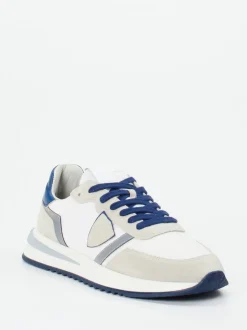 Philippe Model – Sneaker aus Veloursleder in Weiß