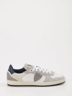 Philippe Model – Sneaker aus Veloursleder grau
