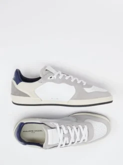 Philippe Model – Sneaker aus Veloursleder grau