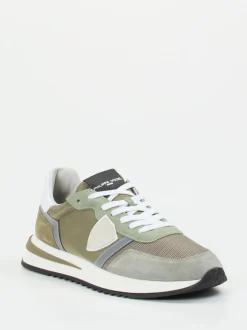 Philippe Model – Sneaker aus Veloursleder Khaki