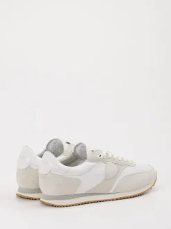 Philippe Model – Sneaker aus Velour/Leder Offwhite